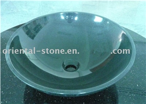 Natural Stone Onyx Bathroom Wash Sinks, Kitchen Vessel Round Basins, Green Marble Oval Sink, Verde Decalio Marble Green Onyx Round Basins