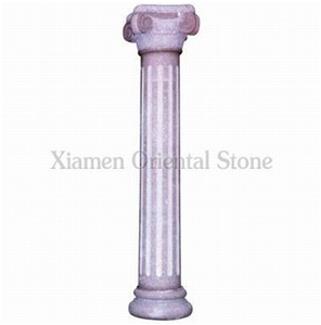 Pink Granite Outdoor Roman Sculptured Columns, Architectural Columns Bases & Tops, Ionic Columns, China Stone Column, G617 Pink Granite Architectural Columns Pink Granite Outdoor Roman Sculptured Columns, Architectural Columns Bases & Tops, Ionic Columns, China Stone Column, G617 Pink Granite Architectural Columns