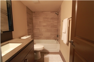 Quartz #4350 Brown Bathroom Vanity Tops Quartz Stone Vanity Tops Artificial Stone Tops