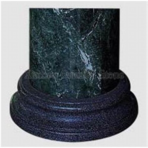 Yuli Green Marble Roman Doric Columns, Exterior Building Stones Architectural Columns, Pedestal Columns, Sculptured Column Bases & Tops