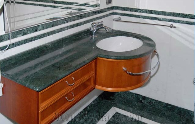 Verde Issorie Marble Custom Vanity Top