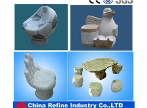 2015 Top Quality Pure Hand Carving Outdoor Granite Stone Tables and Benches
