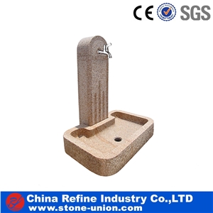 Beige Granite Water Fountain Granite Wall Fountains
