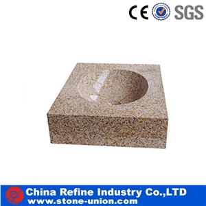 Beige Nature Granite Stone Bath Sinks, Beige Granite Sinks