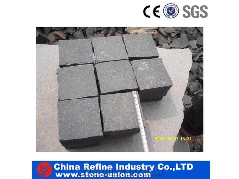 Best Price Zhangpu Black-Cube Stone , Chinese Black Stone Floor Covering & Floor Tile & Black Paving Cube Stone & Natural Stone Surface