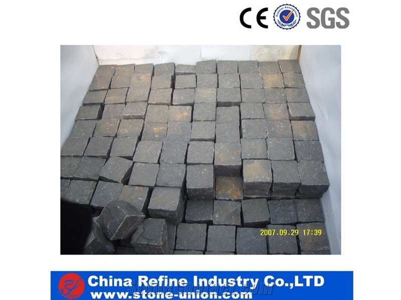 Best Price Zhangpu Black-Cube Stone , Chinese Black Stone Floor Covering & Floor Tile & Black Paving Cube Stone & Natural Stone Surface