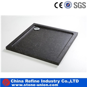 Black Marble Bath Tray,Natural Marble Shower Tray ,Flat Shower Pan,Stone Travertine Shower Base,Bath Shower Trays & Accessories