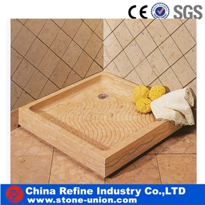 Black Marble Bath Tray,Natural Marble Shower Tray ,Flat Shower Pan,Stone Travertine Shower Base,Bath Shower Trays & Accessories