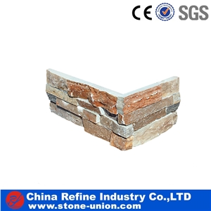China Multicolor Slate Culture Stone Wall Cladding