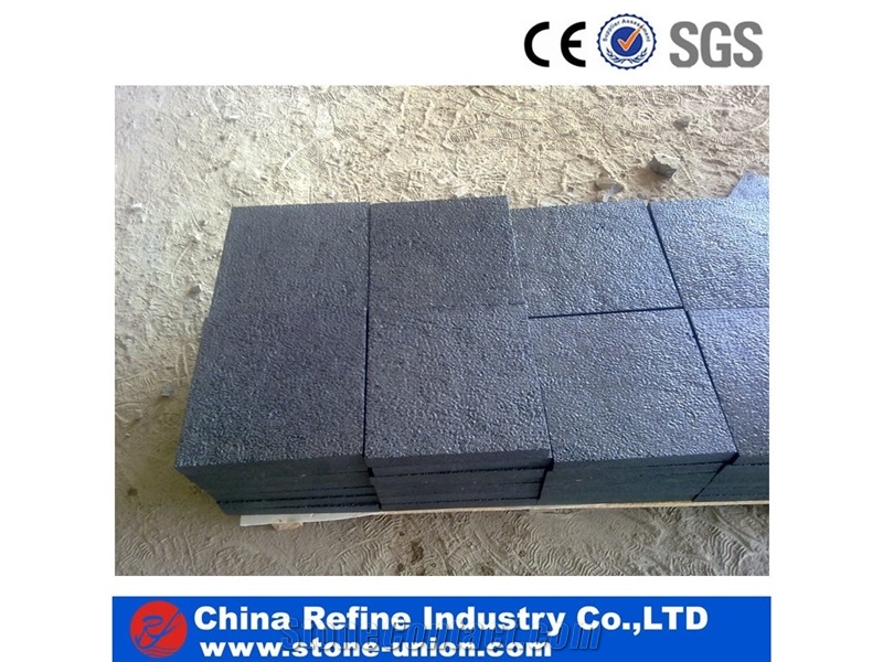 Chinese Black Basalt with Competitive Price Slabs & Tiles, China Black Basalt , Flamed & Honed & Natural Floor Tiles Design
