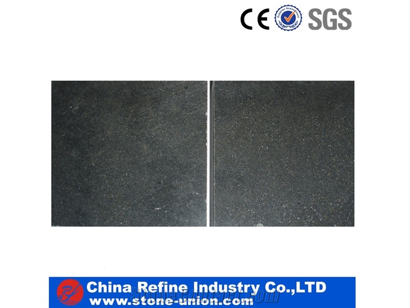 Chinese Black Basalt with Competitive Price Slabs & Tiles, China Black Basalt , Flamed & Honed & Natural Floor Tiles Design