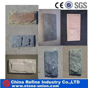 Chinese Factory Direct Sales Cheap Mushroom Stone, Grey Split Face Slate Mushroom Landscaping Stones,Garden Wall Stone