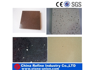 Colorful Artificial Quartz Tile & Slab Quartz Stone Engineered Stone , Landscaping Quartzite Stone Tiles and Wall Panel