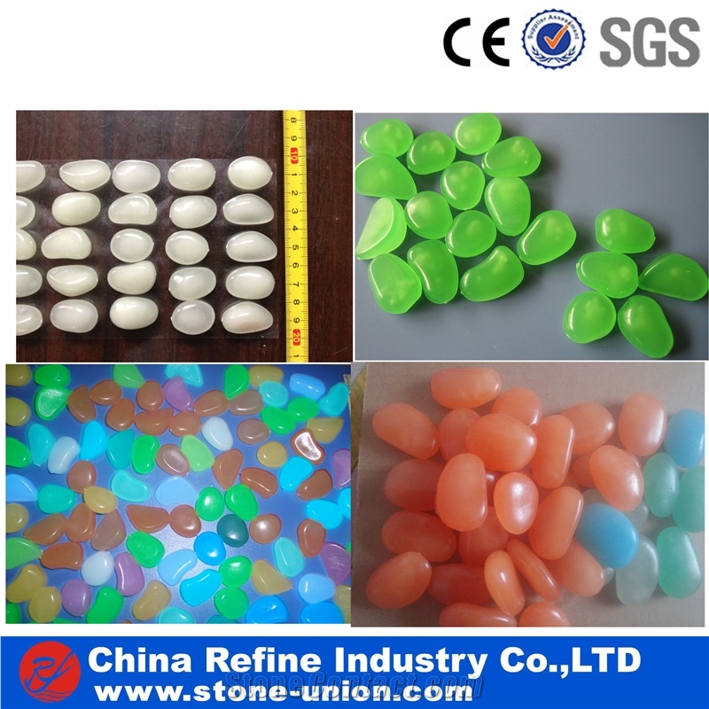 Colorful Glow in the Dark Pebble Stone,Glowing Pebbles,Glow Stone, Luminous Pebble,Night Glow Stones Colorful Gems Pebble