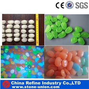 Colorful Glow in the Dark Pebble Stone,Glowing Pebbles,Glow Stone, Luminous Pebble,Night Glow Stones Colorful Gems Pebble