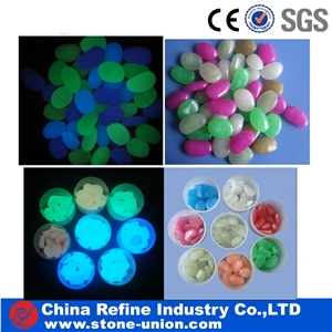 Colorful Glow in the Dark Pebble Stone,Glowing Pebbles,Glow Stone, Luminous Pebble,Night Glow Stones Colorful Gems Pebble
