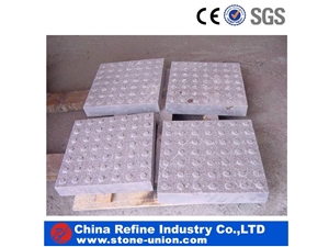 Grey Granite Cube Stone & Pavers, Grey Granite Sidewalk Blind Stone Pavers, Granite Stone Flooring