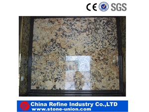 High Quality Nature Crystal Yellow Granite Tiles & Slabs, Flooring Tile Wholesale