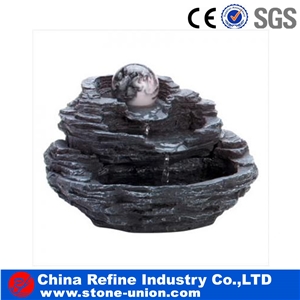 Hot Sell Slate Carving Fountain Sculptured Fountain , Cheap Slate Fountain , Interior Fountain & Exterior Fountain , Slate Fountain for Home Decoration , Stone Slate Indoor and Outdoor Decoration