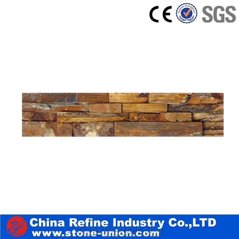 Multicolor Slate China Building Cultured Stone Wall Cladding