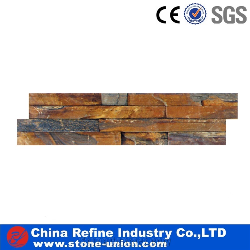 Multicolor Slate China Building Cultured Stone Wall Cladding