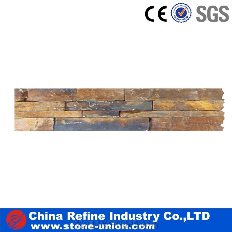 Multicolor Slate China Building Cultured Stone Wall Cladding