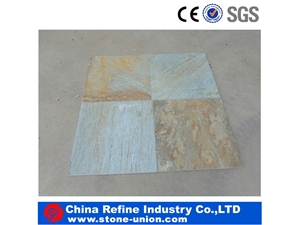 Natural Culture Slate Tile , Square Floor Tiles & Rusty Slate , Slate Pattern Covering , Natural Rusty Roof Tiles