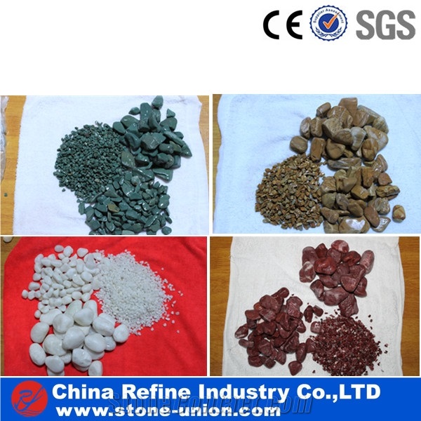 Natural River Stones Mixed Pebble Stone,Different Sizes Color Polished Natural River Pebble Stone for Decoration in Garden , Outdoor ,Landscaping