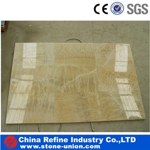 Polished Yellow Onyx Slabs, China Yellow Onyx, Floor and Wall Tiles, Onyx Stone Flooring, Multicolor Onyx,Yellow Onyx Kitchen Countertop Bar Tops