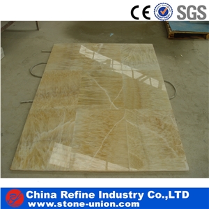 Polished Yellow Onyx Slabs, China Yellow Onyx, Floor and Wall Tiles, Onyx Stone Flooring, Multicolor Onyx,Yellow Onyx Kitchen Countertop Bar Tops