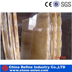 Polished Yellow Onyx Slabs, China Yellow Onyx, Floor and Wall Tiles, Onyx Stone Flooring, Multicolor Onyx,Yellow Onyx Kitchen Countertop Bar Tops