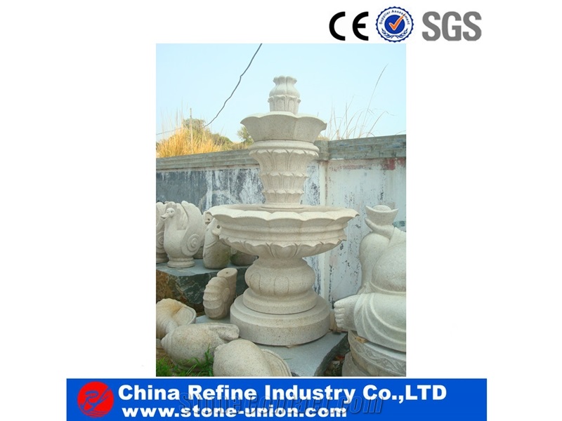 Stone Flowerpot for Garden Decoration, White Granite Flower Pot,Carved Flower Pot,Flower Stand,Exterior Flower Vase for Garden