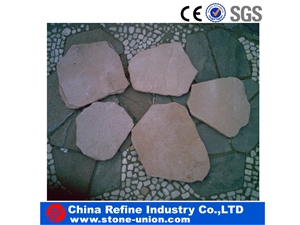 Tumbled Sandstone Paver, Red Sandstone Cube Stone & Pavers , Landscaping Stone Paving Stone Exterior Floor Tiles