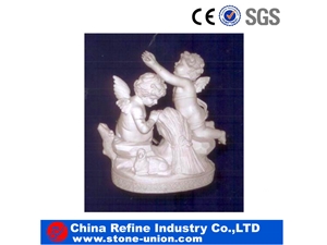 White Marble Carving Angel Sculpture,Human Sculptures, Handcarved Sculptures, Angel Sculptures, Religious Statues