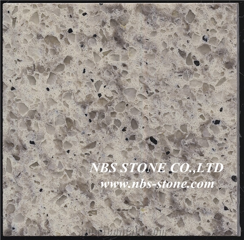 China Double Color Quartz Stone Tiles Engineered Stone