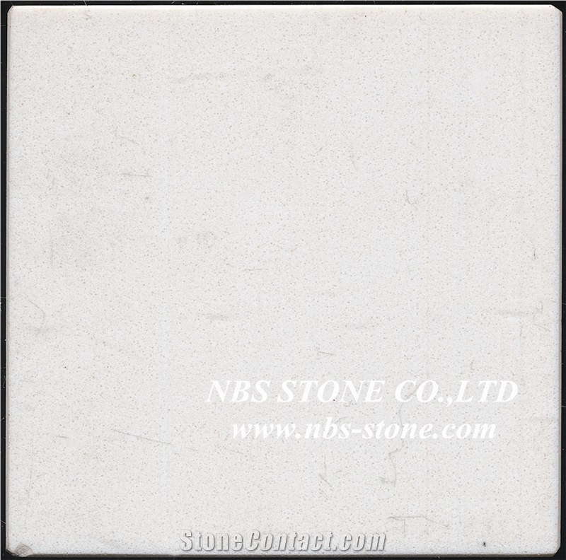 China White Fine Grain Quartz Stone Engineered Stone