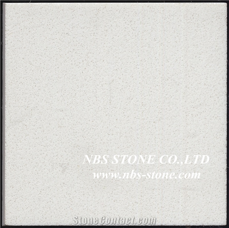 China White Fine Grain Quartz Stone Engineered Stone