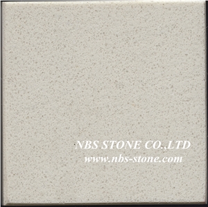 China White Fine Grain Quartz Stone Engineered Stone