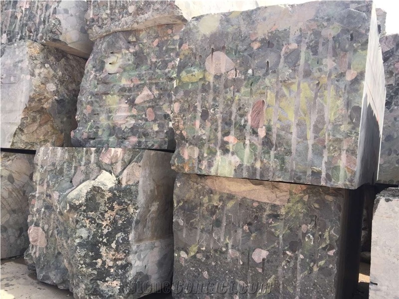Gatherstones Granite Block, China Multicolor Granite Block