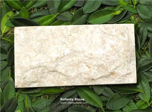 White Palimo Sandstone Split Face Wall Tiles