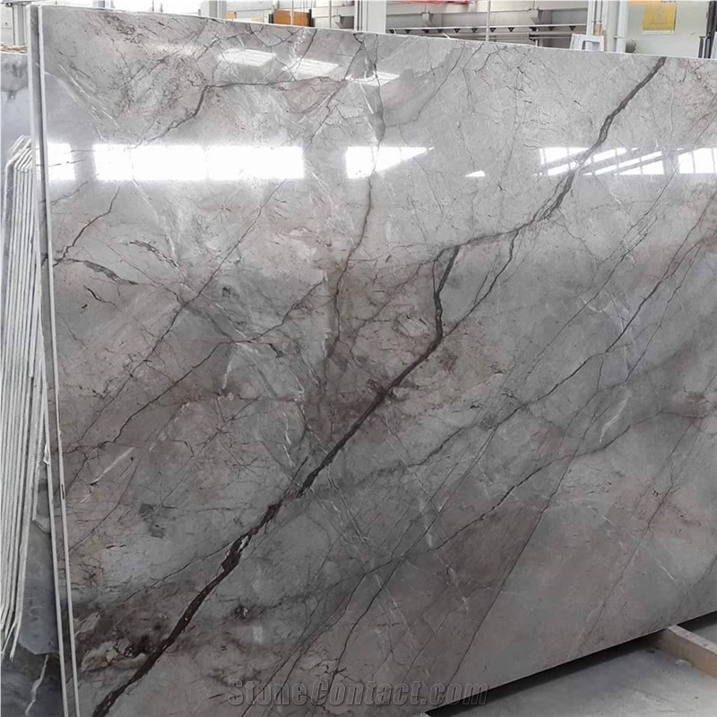 Amoni Grey Marble/Brown Armoni Marble Big Slabs/Stripes/Cut to Sizes