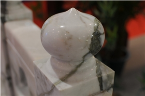 Arabescato Marble China for Balluster Balustrade & Railings, Green Marble Railings