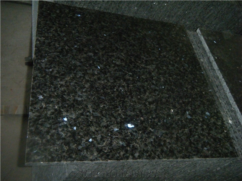 Blue Pearl Granite Slab Tile,China Labrador Blue Galaxy Granite Polished Machine Cut Panel for Hotel Flooring,Wall Cladding