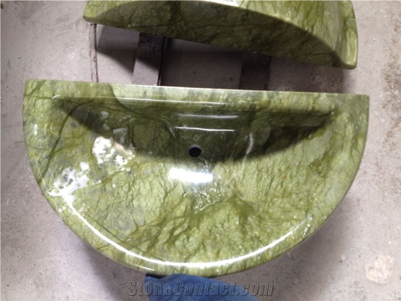 Chinese Natural Green Marble /Ming Green Marble Big Slabs