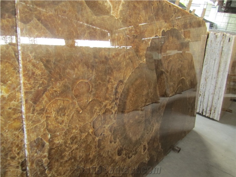 Marvelous Brown Onyx Slabs & Tiles, Elegant/Luxury Brown Onyx Slabs & Tiles