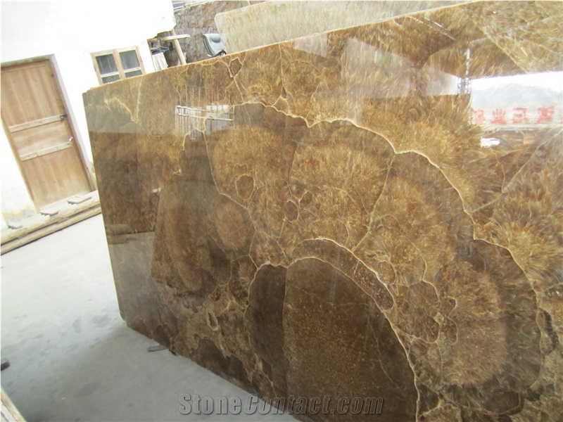 Marvelous Brown Onyx Slabs & Tiles, Elegant/Luxury Brown Onyx Slabs & Tiles