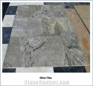 Olive Green Marble Slabs & Tiles, India Green Marble