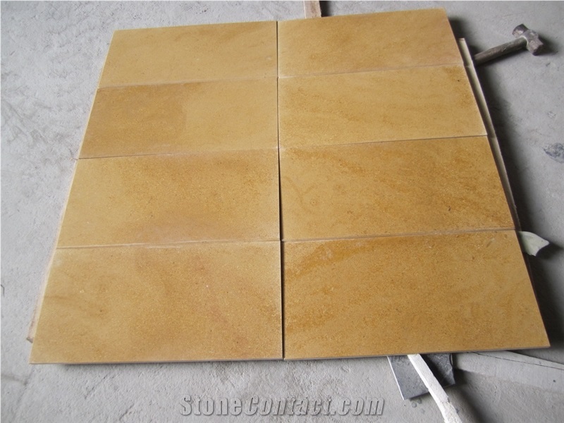 Pakistan Rojal Gold/America Gold/Yellow Limestone Blocks