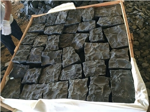 Zhangpu Black Basalt Irregular Black Basalt Split Face Cube Stone Pavers,Cobble Exterior Stone Garden Floor Paving Zhangpu Black Basalt Irregular Black Basalt Split Face Cube Stone Pavers,Cobble Exterior Stone Garden Floor Paving