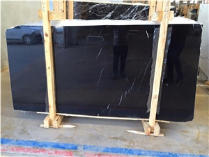 Alexandrette Black Marble Tiles, Slabs
